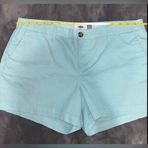 Baby Blue Old Navy Chino Shorts Women's Plus Size 10